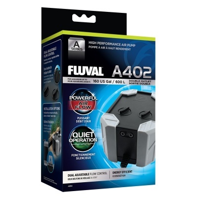 Fluval A402 - Bomba de ar ultra silenciosa para aquários até 600L