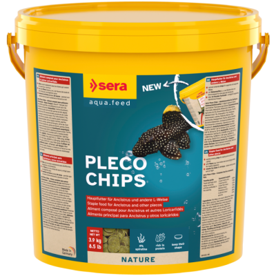 Sera Pleco Chips - Alimento principal para ancistrus, plecos e peixes de fundo