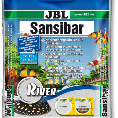 Pacote de substrato natural para aquários JBL Sansibar River 5 kg
