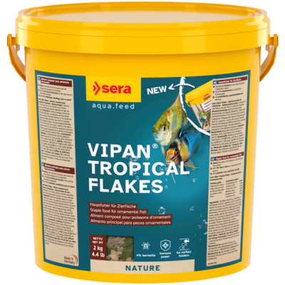 Sera Vipan Flakes - alimento base para peixes tropicais