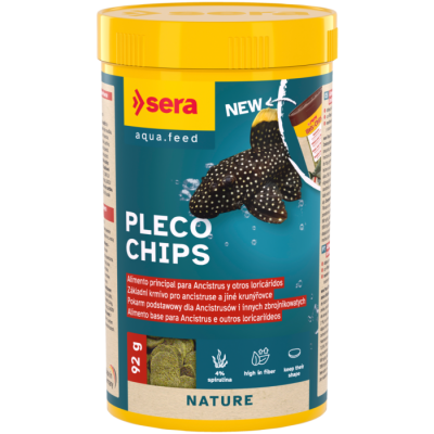 Sera Pleco Chips - Alimento principal para ancistrus, plecos e peixes de fundo