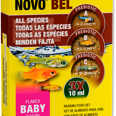 JBL PRONOVO BEL FLAKES BABY - Alimento em flocos para peixes jovens e alevins