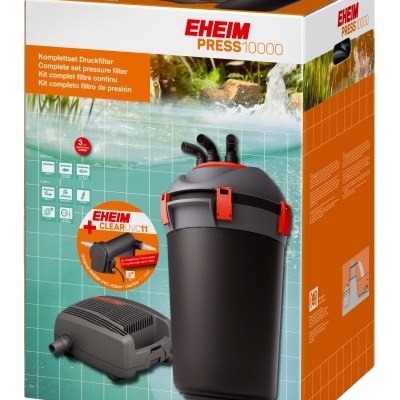 Eheim Press10000 + UVC: Kit Filtro + bomba de água + UV para lago