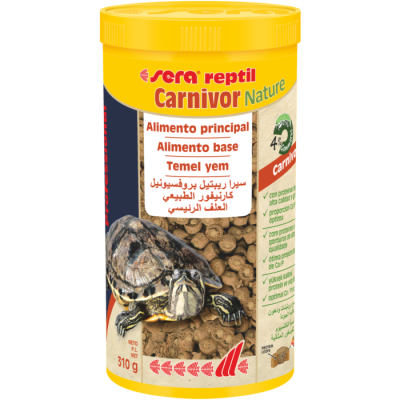 Sera Reptil Carnivor Nature - Alimento para tartarugas e répteis carnívoros