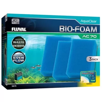 Pack Bio Esponjas Azuis para filtros Fluval Aquaclear AC (3 unidades)