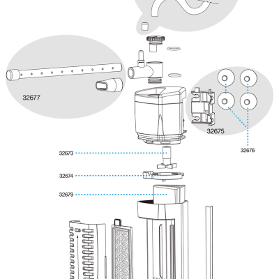 Sera X-Edge 300 - filtro de canto - para aquários até 100 litros