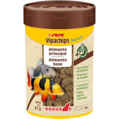 Sera Vipachips Nature - Alimento principal para peixes de fundo
