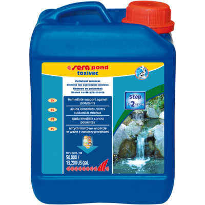 Sera pond Toxivec - elimina amónia, nitrito, metais pesados, cloro e cloramina em lagos