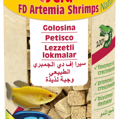 Sera FD Artemia Shrimps Nature - Suplemento para um crescimento saudável