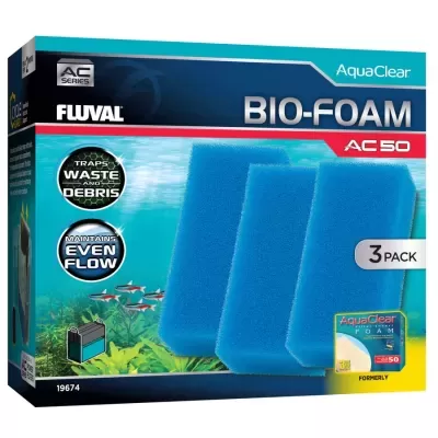 Pack Bio Esponjas Azuis para filtros Fluval Aquaclear AC (3 unidades)