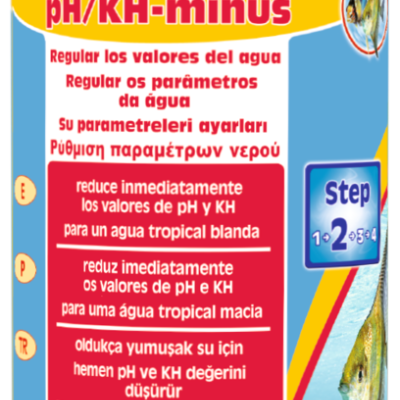 Frasco de sera pH/KH-minus para aquário