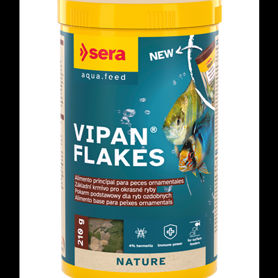 Sera Vipan Flakes - alimento base para peixes tropicais