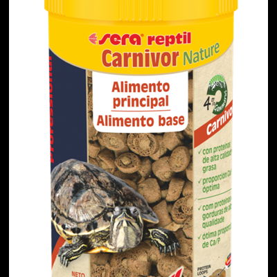 Sera Reptil Carnivor Nature - Alimento para tartarugas e répteis carnívoros
