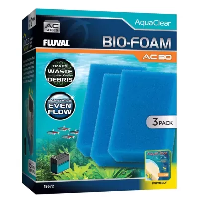 Pack Bio Esponjas Azuis para filtros Fluval Aquaclear AC (3 unidades)