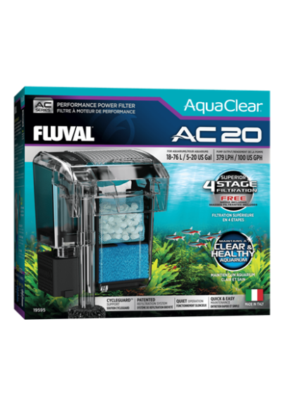 Fluval Aquaclear AC - Filtros externos em cascata/ mochila para aquário