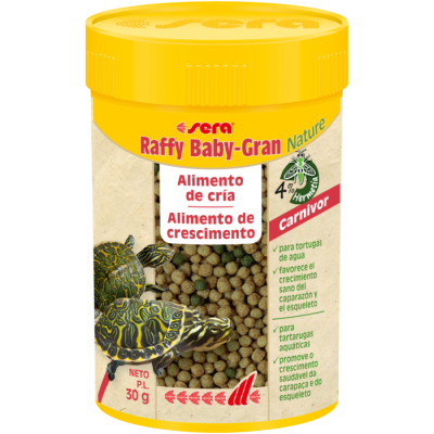 Sera Raffy Baby-Gran Nature - alimento completo para tartarugas pequenas