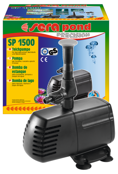 Sera pond SP 1500 - Bomba de água com repuxo para lago 1650L/h