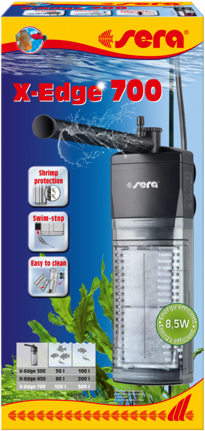 Sera X-Edge 700 - filtro de canto para aquários até 300 litros