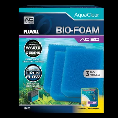 Pack Bio Esponjas Azuis para filtros Fluval Aquaclear AC (3 unidades)