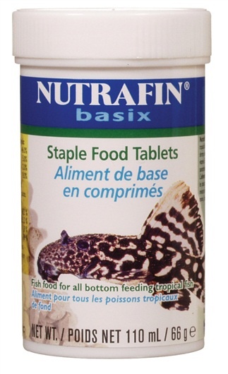 Nutrafin Basix Tablets - Alimento em pastilhas para peixes de fundo