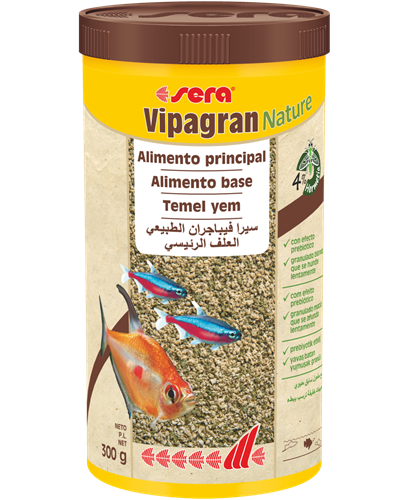 Sera Vipagran Nature - Alimento granulado base para peixes tropicais