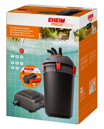 Eheim Press10000 + UVC: Kit Filtro + bomba de água + UV para lago