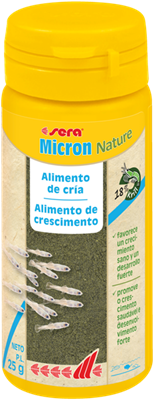 Sera Micron Nature 50 ml (25 g) - Alimento de crescimento para alevins e peixes juvenis