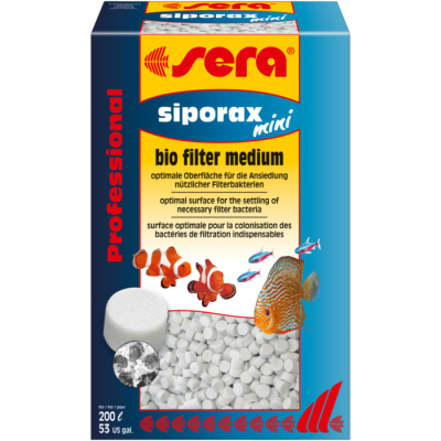 Sera siporax mini Professional - Grânulos para filtragem biológica
