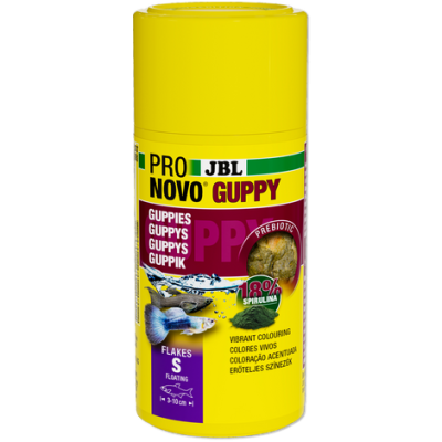 JBL PRONOVO GUPPY FLAKES S - Alimento em flocos para guppies
