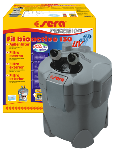 Sera fil bioactive 130 + UV - filtro externo com UV para aquários até 130L