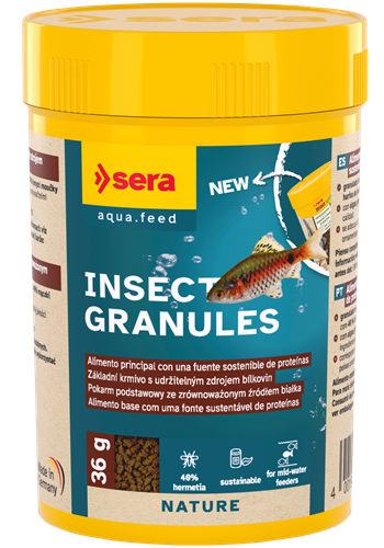 Sera Insect Granules - granulado à base de insetos para peixes tropicais