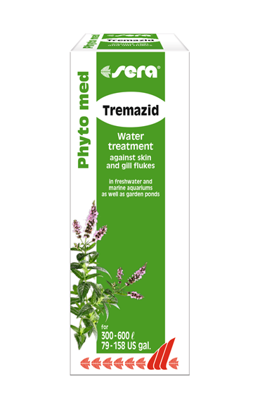 Sera Phyto med Tremazid - Tratamento contra vermes da pele e guelras