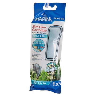 Marina Bio-Carb - Cartuxo filtrante de carvão e ceramitek para filtros Marina Slim