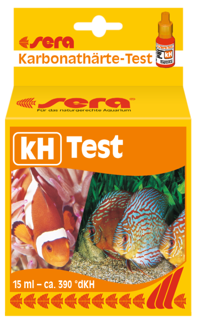 sera kH-Test - Teste de kH (dureza de carbonatos) para água doce e salgada