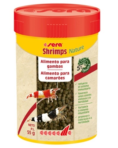 Sera Shrimps Nature - Alimento para camarões 100ml (55g)