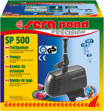 Sera pond SP 500 - Bomba de água com repuxo para lago - 750L/h