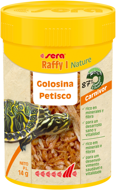 Sera Raffy I - Alimento para tartarugas com gammarus e camarões