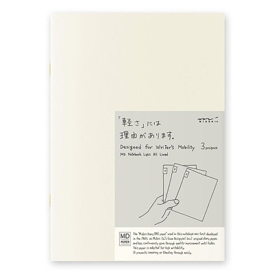 MD NOTEBOOK A5 LINED PACK DE 3