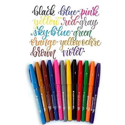 Caneta Pincel Touch Pentel