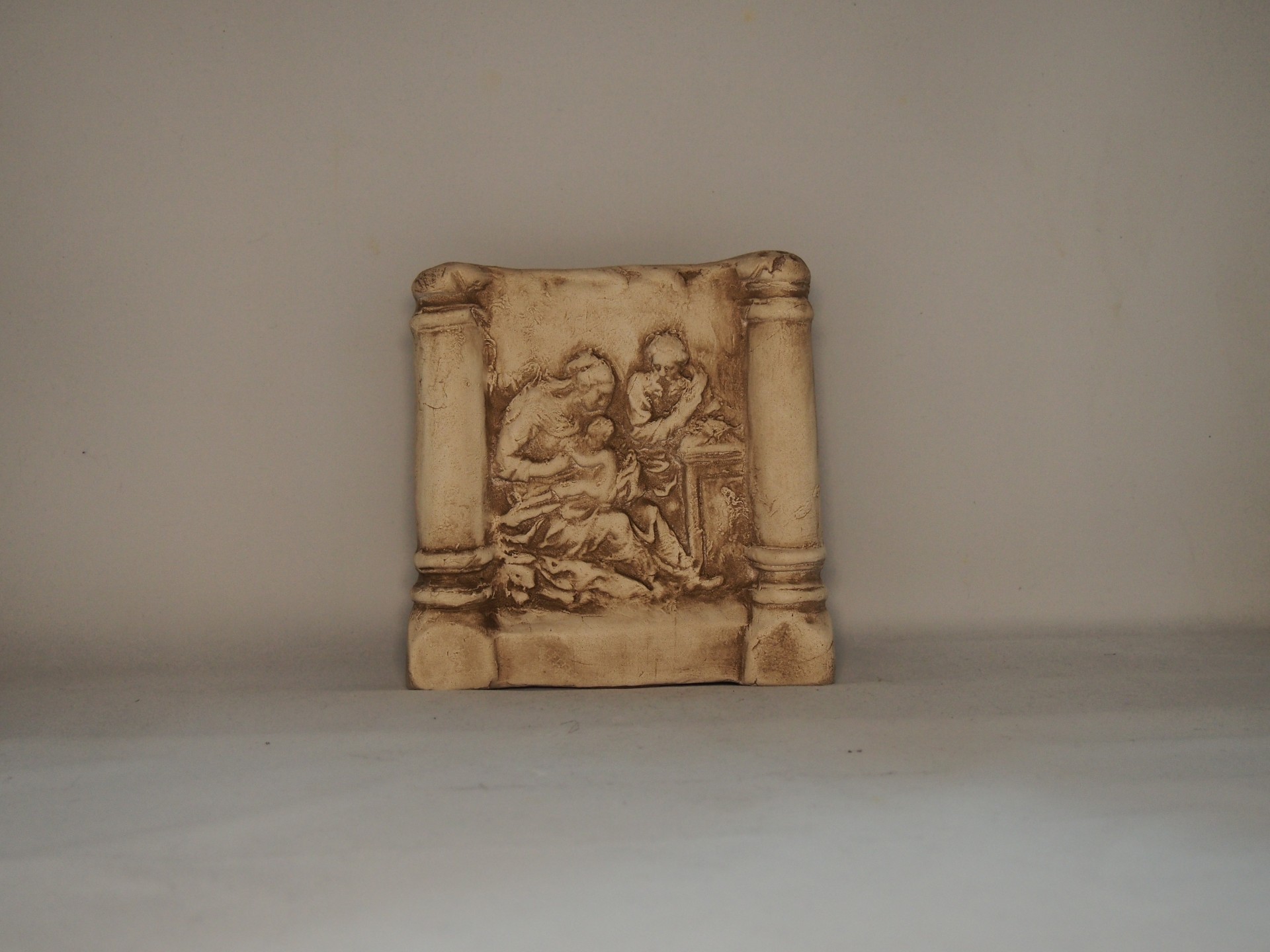 Presépio 25x25 cm faiança pintada