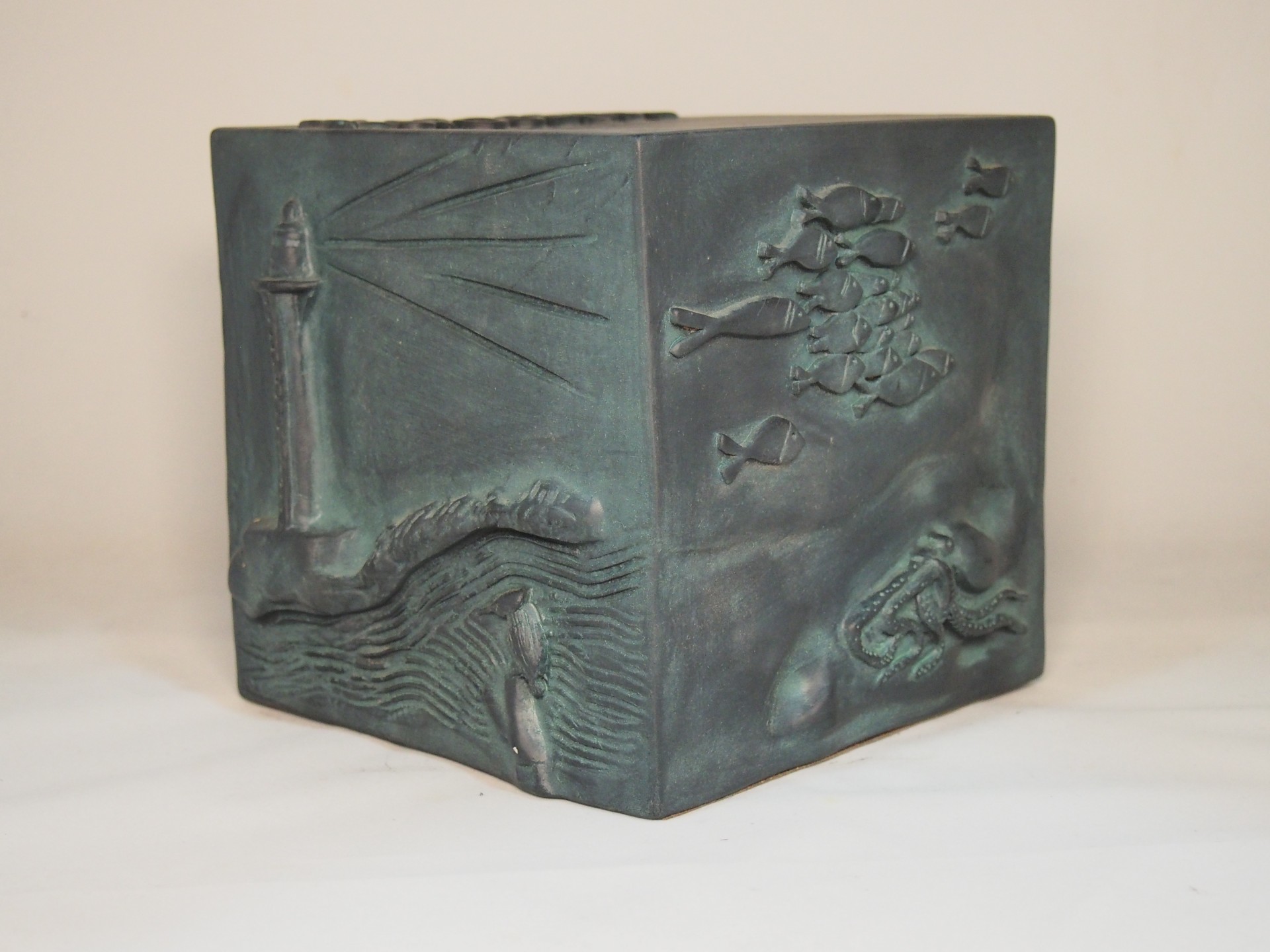 Cubo Comemorativo 14x14 Faiança Pintado