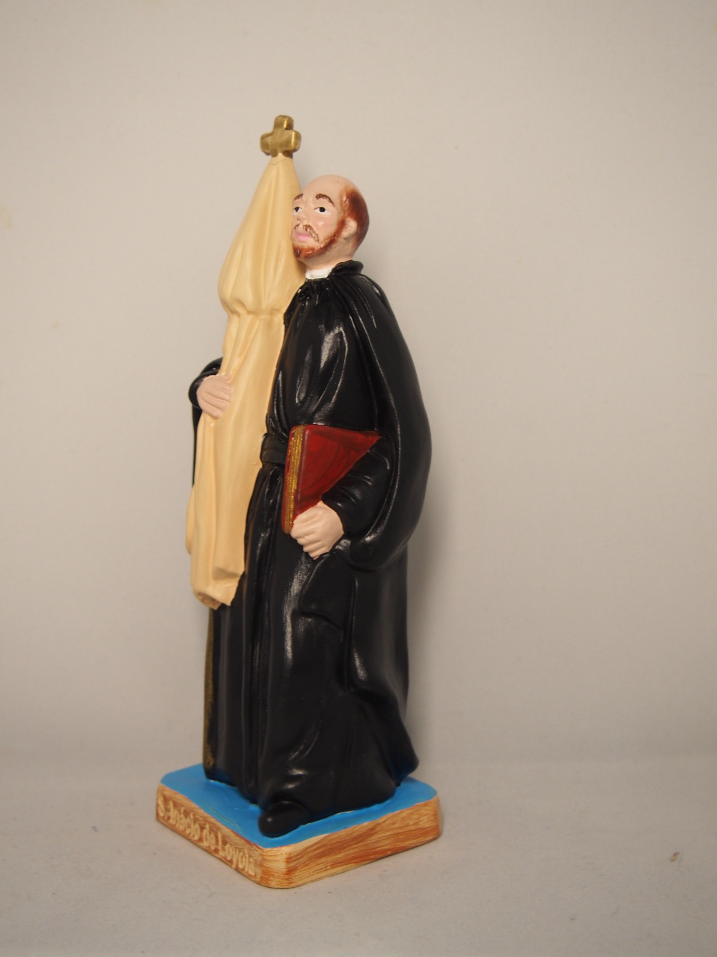 Sto. Inácio de Loyola 20cm Faiança Pintado