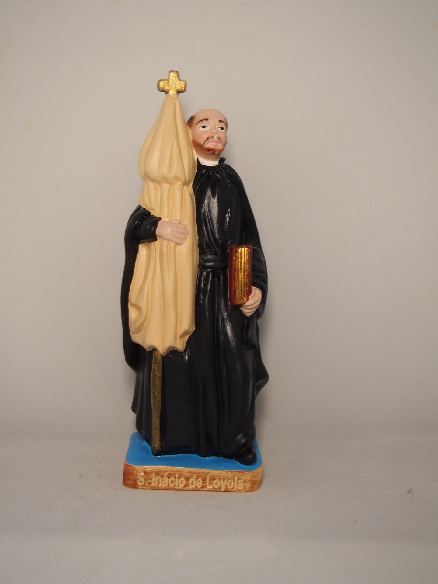 Sto. Inácio de Loyola 20cm Faiança Pintado