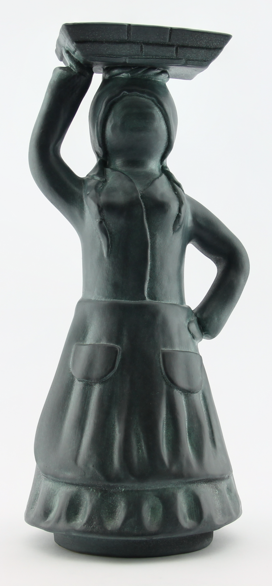 Peixeira 30cm Patine Verde