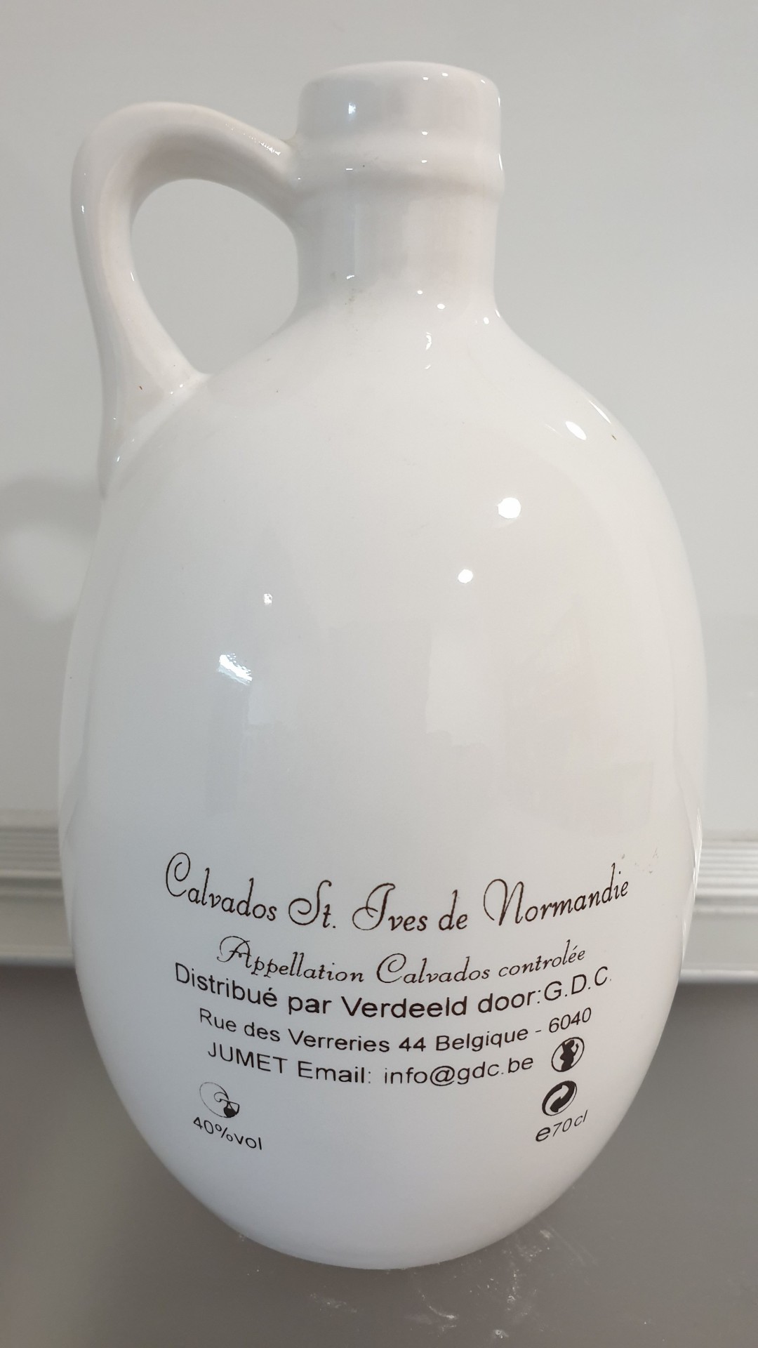 Garrafa Digestivo 0,60 ml porcelana vidrada