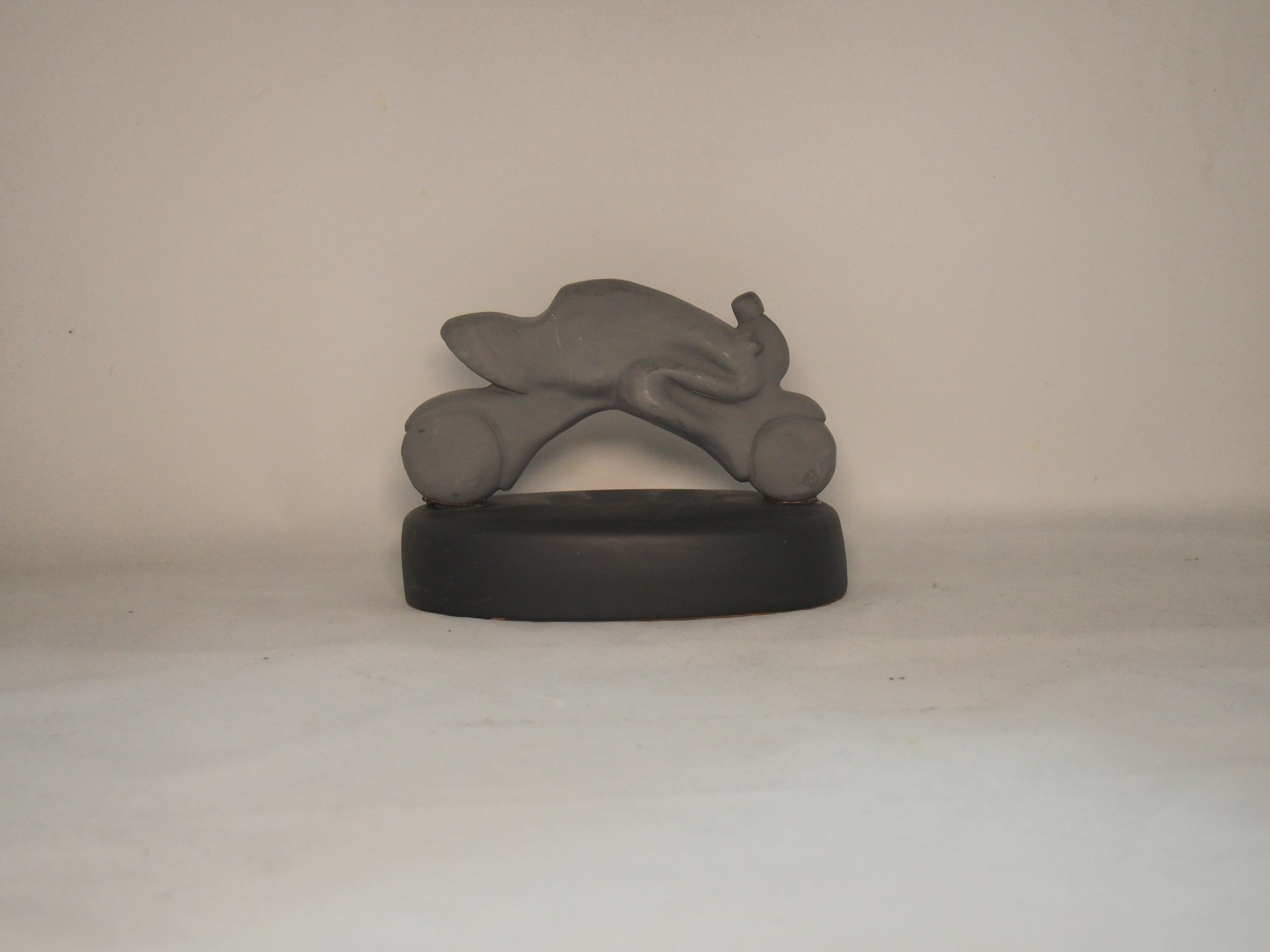 Troféu Moto 15 cm faiança pintada