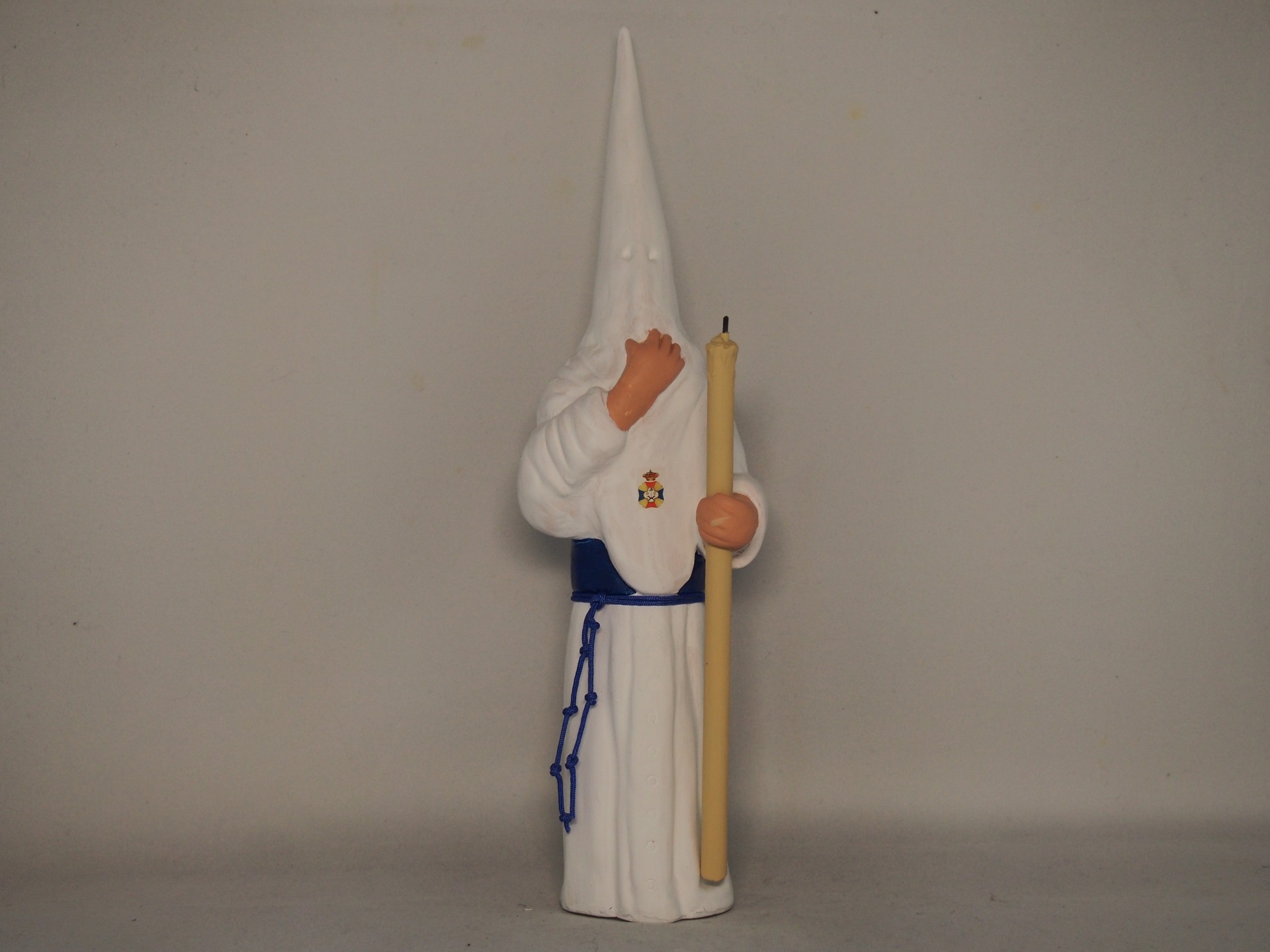 Penitente de Sevilha 20 cm faiança pintada