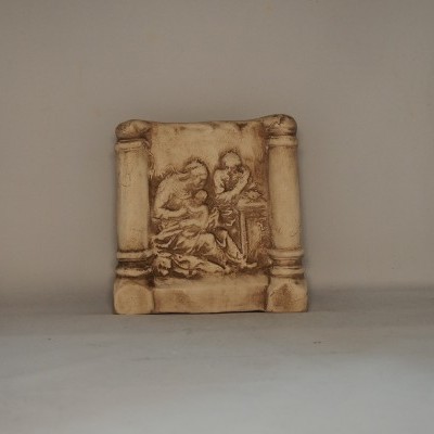 Presépio 25x25 cm faiança pintada