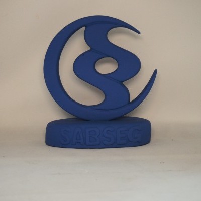 Galardão SABSEG 17 cm faiança pintada