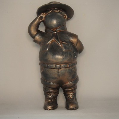 Escuteiro 30 cm Patine castanho